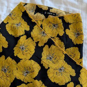 SHEIN Floral Wrap Skirt (M)